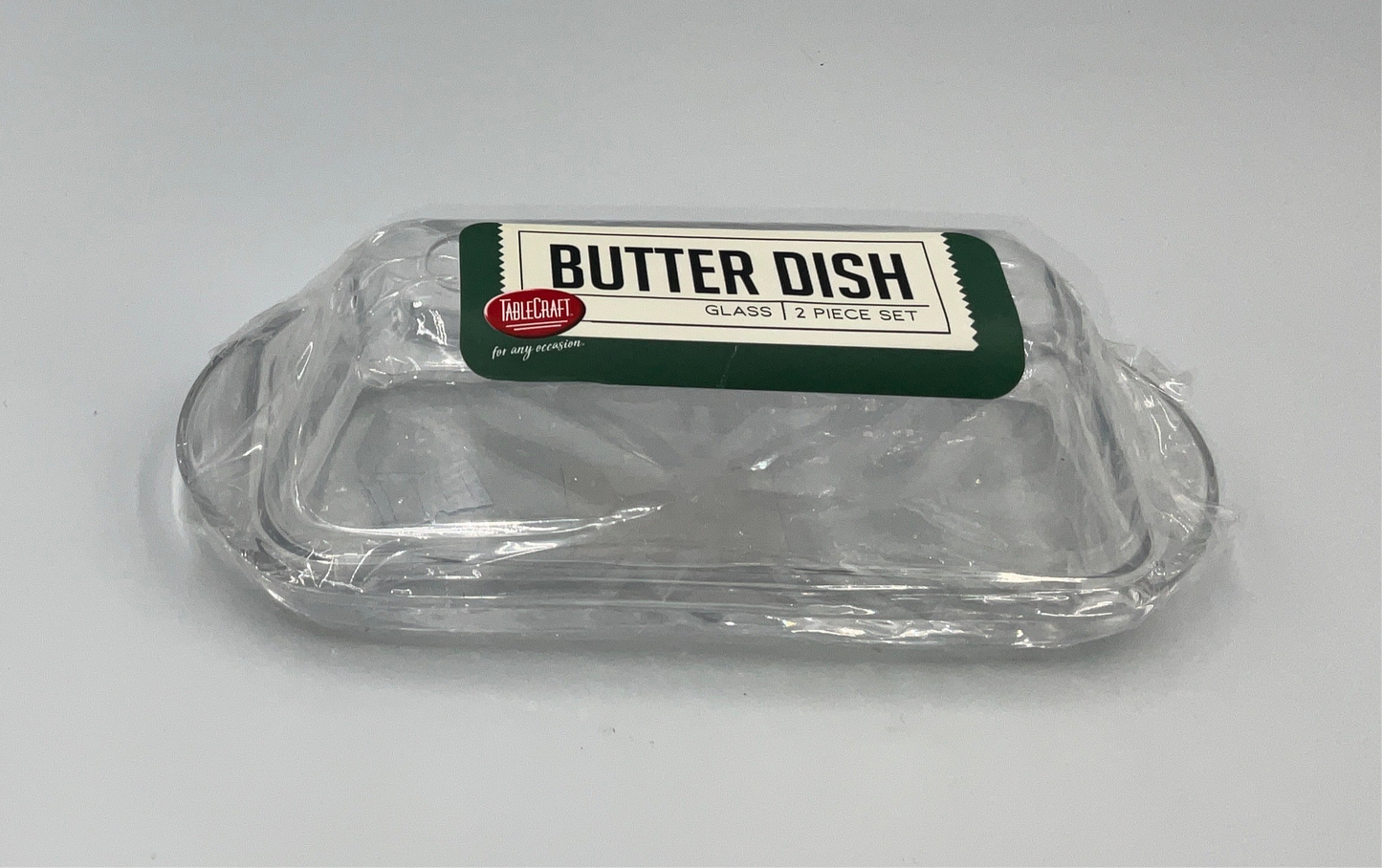 TBC Butter Dish Glass