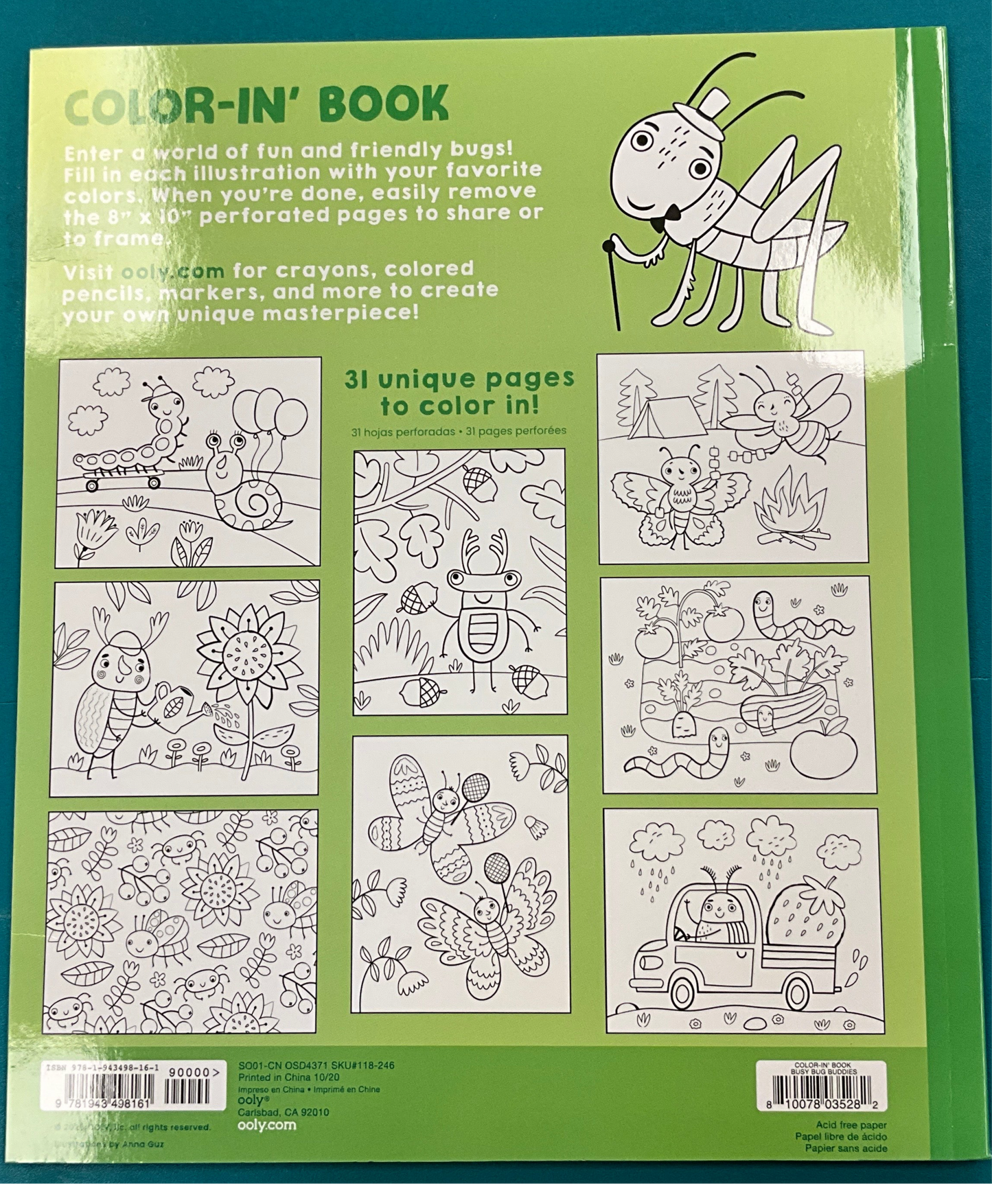 Ooly Color In Busy Bug Buddies