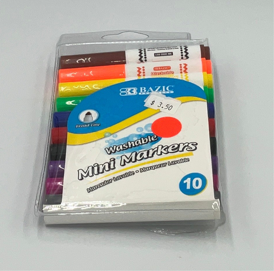 Bazic 10 Mini Markers