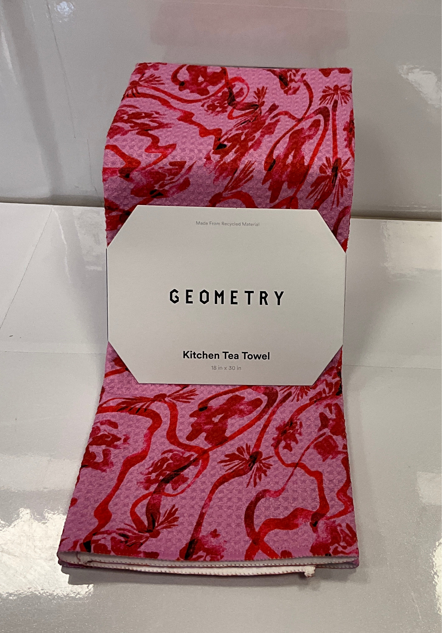 Geom Tea Floral Swirls Pink