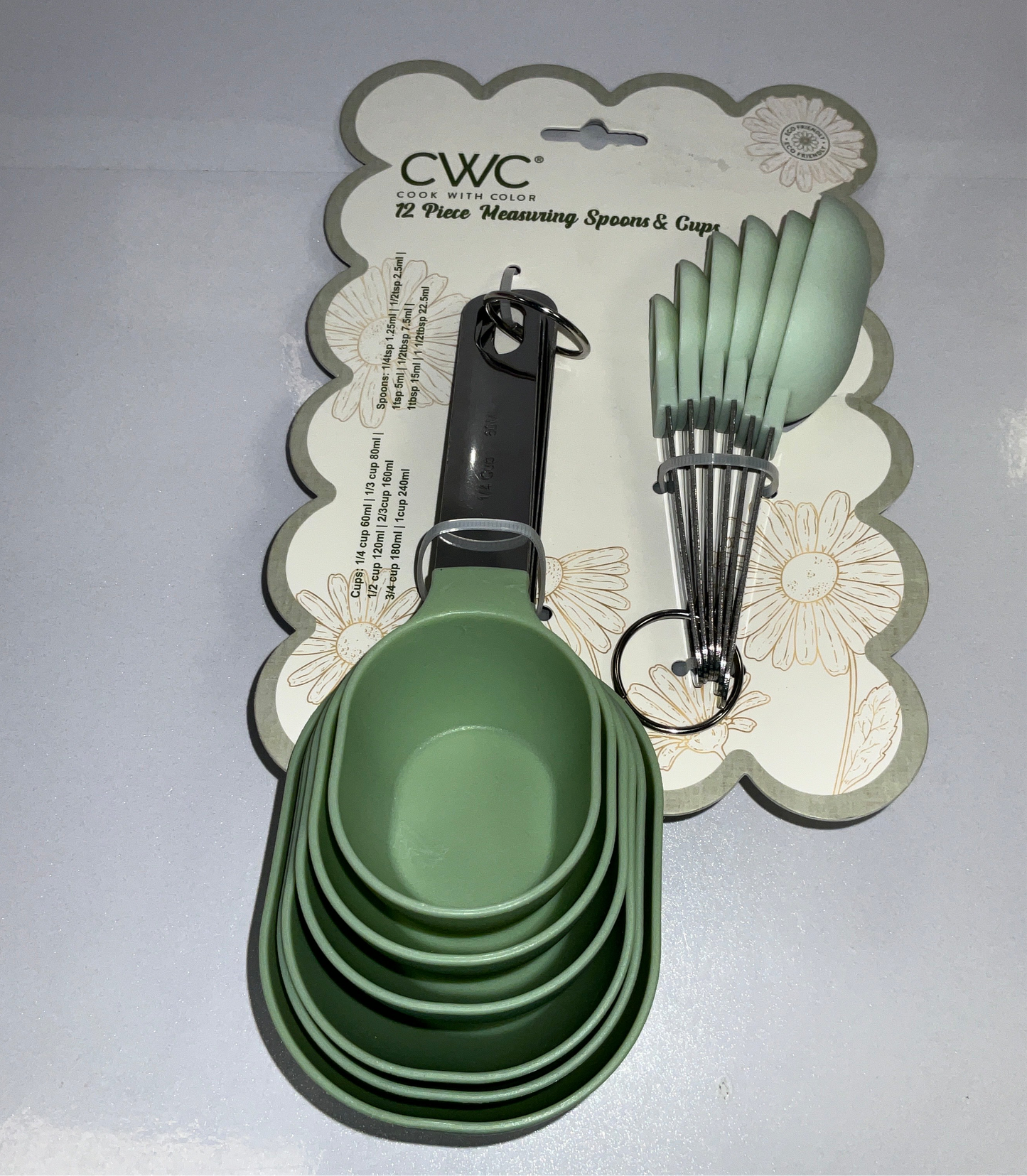 CWC Cups & Spoons Lt Green