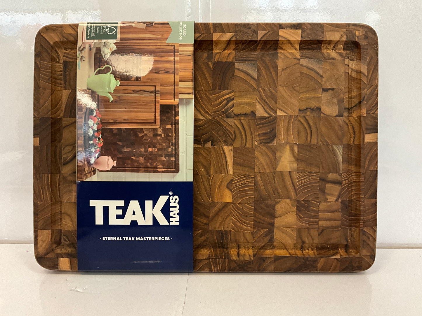 Teak Scandi Rect Board