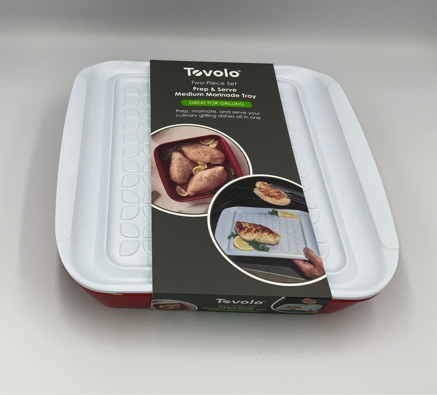 TOV Marinade Tray Red