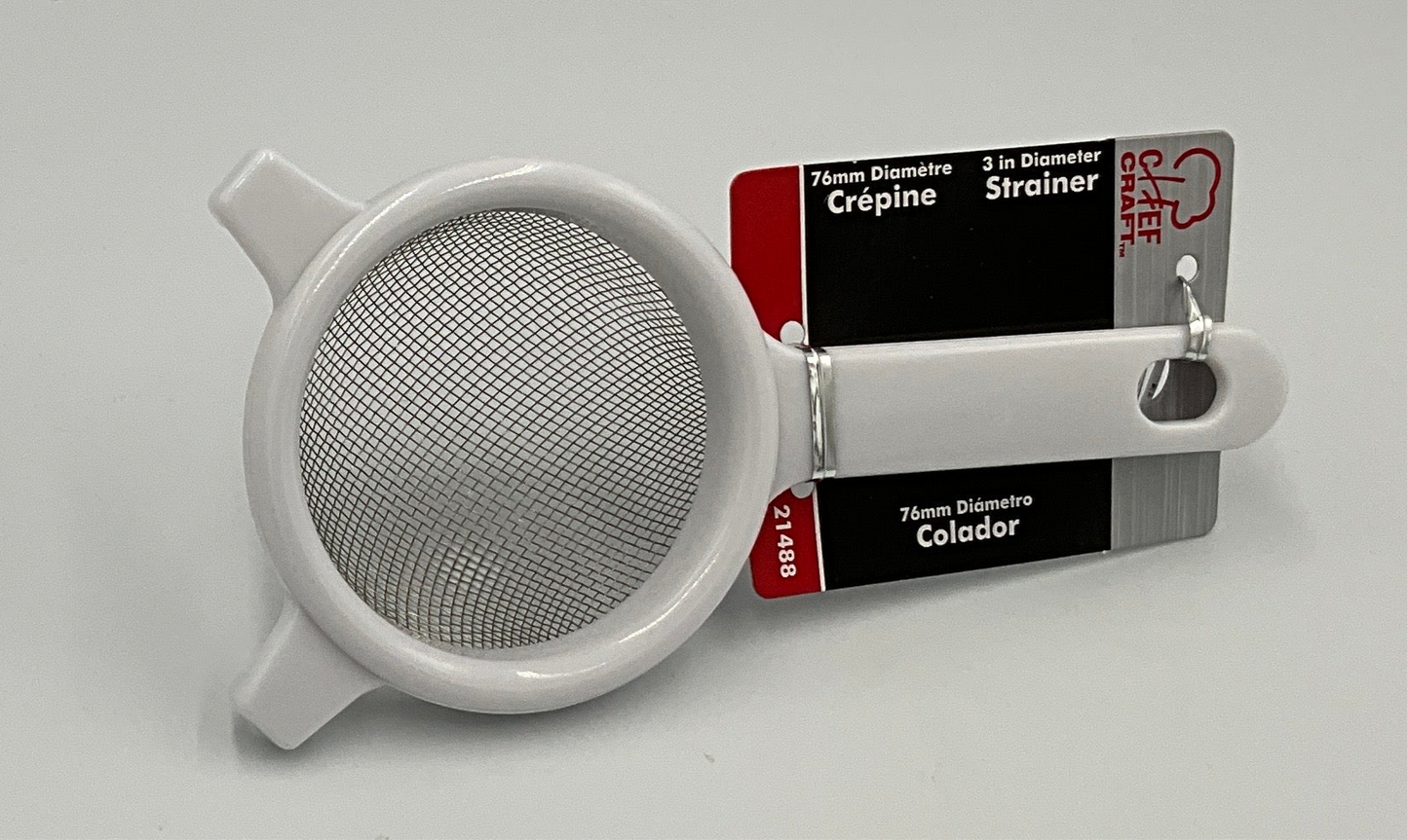 CC 3" Strainer White