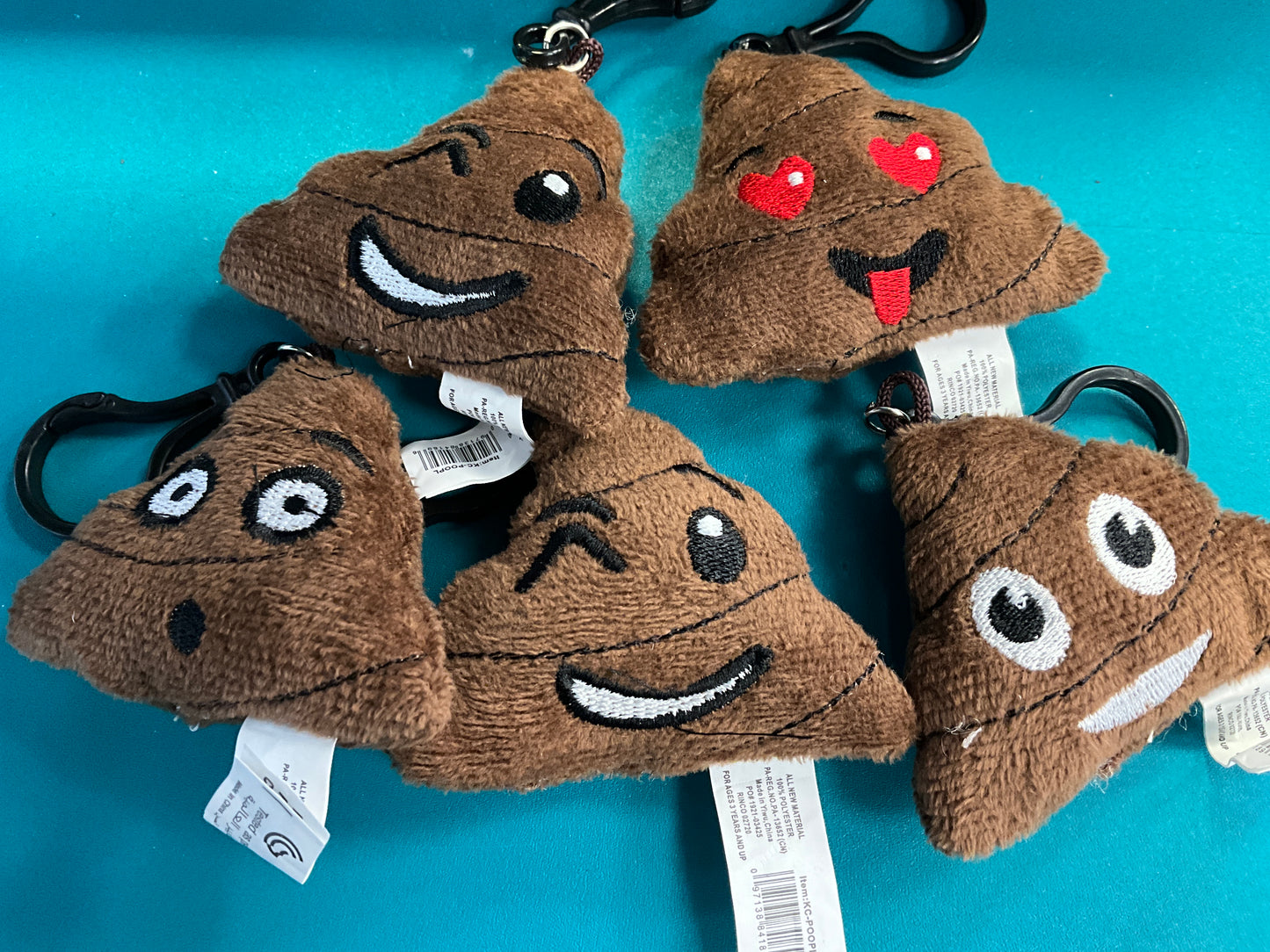 Plush Poop Keychain