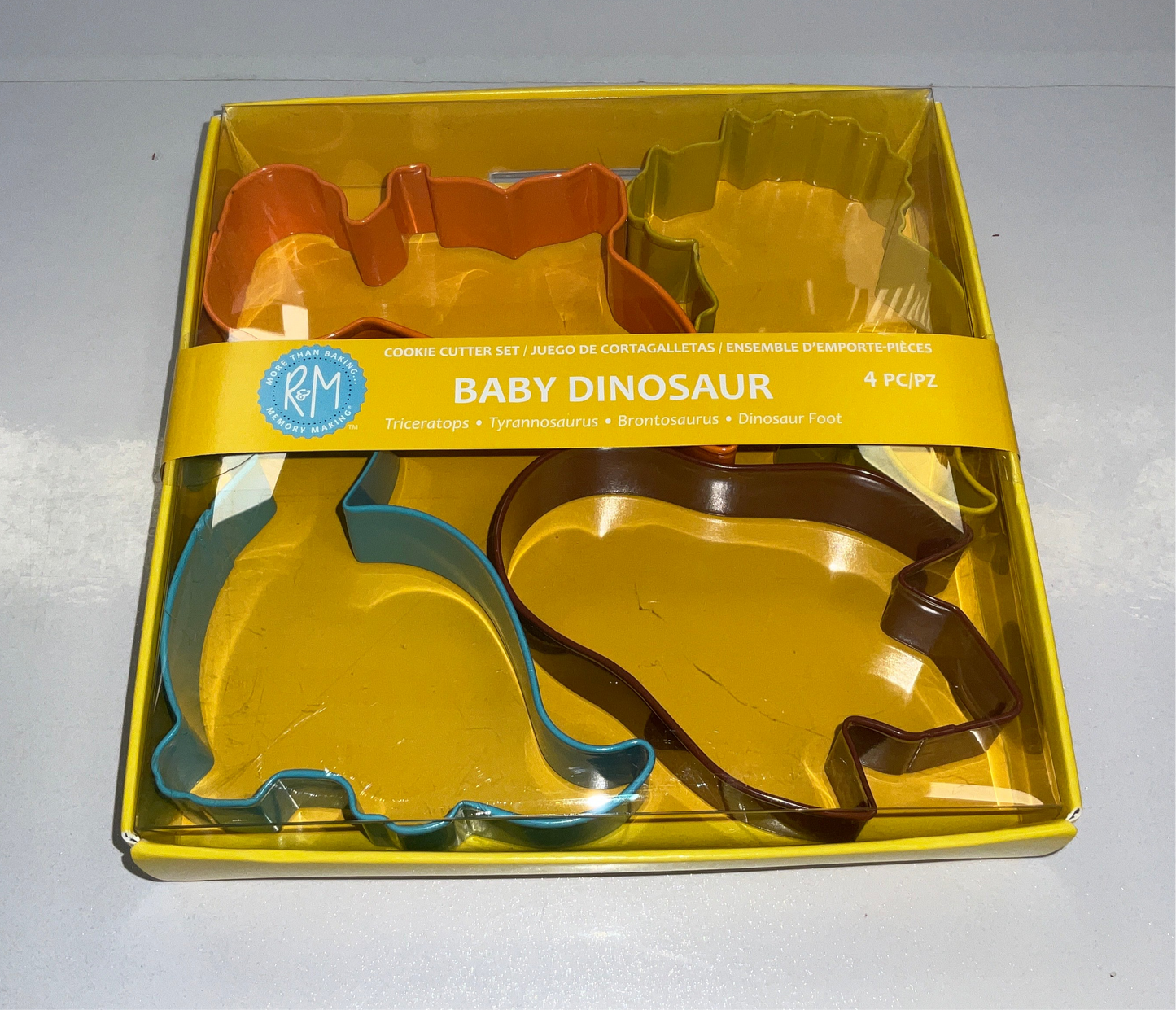 R&M Cookie Cutter 4pc Dinosaur