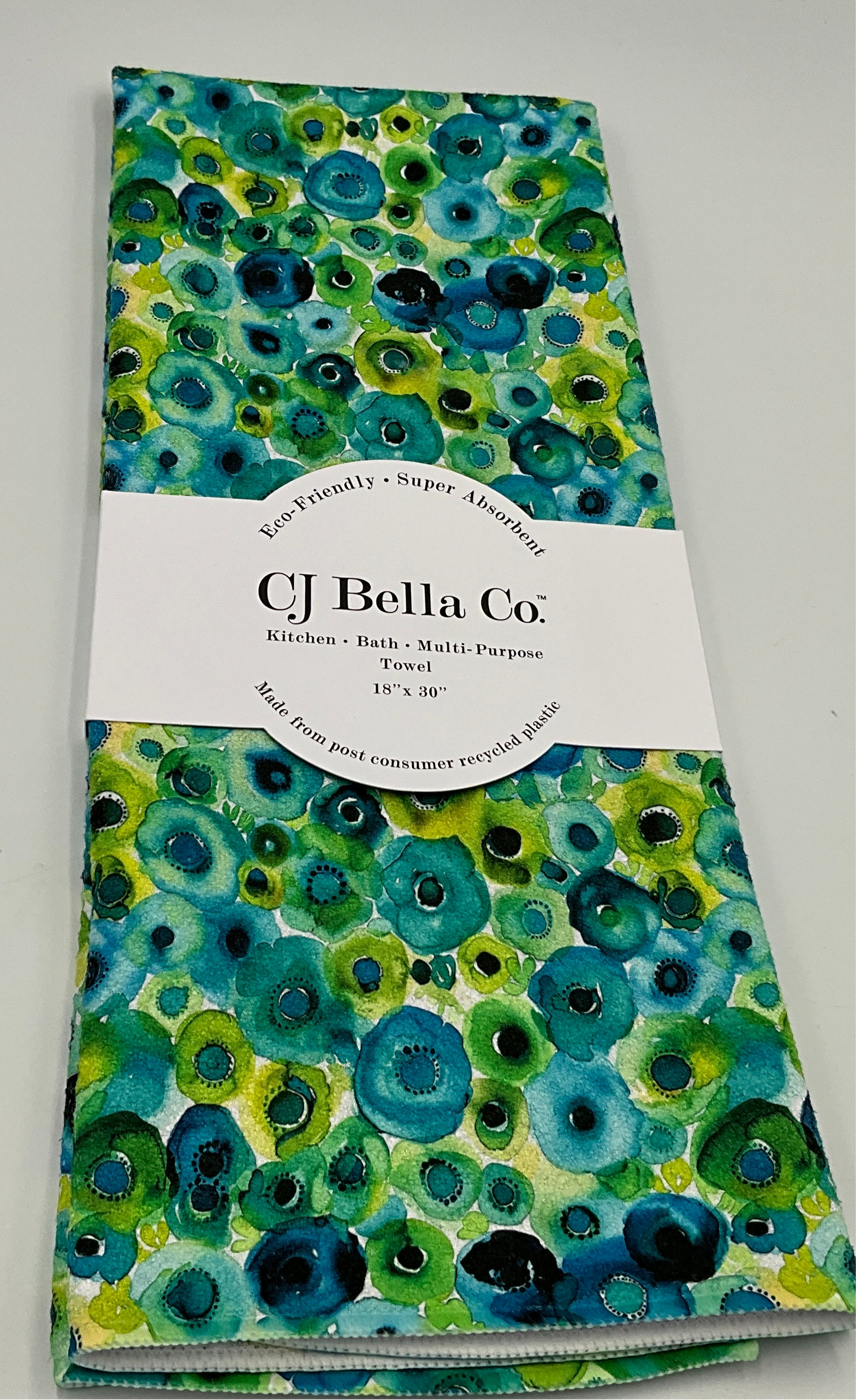 CJB Tea Blue Green Blobs
