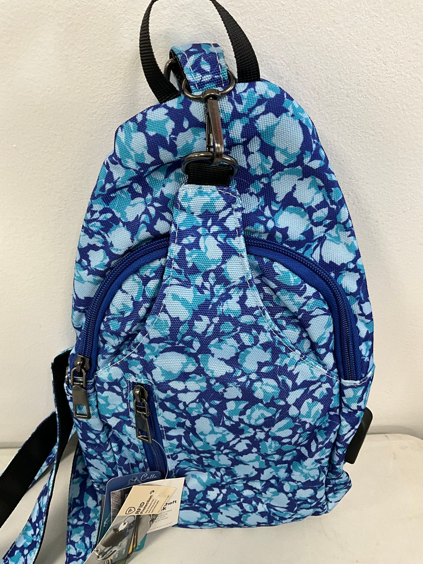 Calla Sling Bag Sm Blue Flower