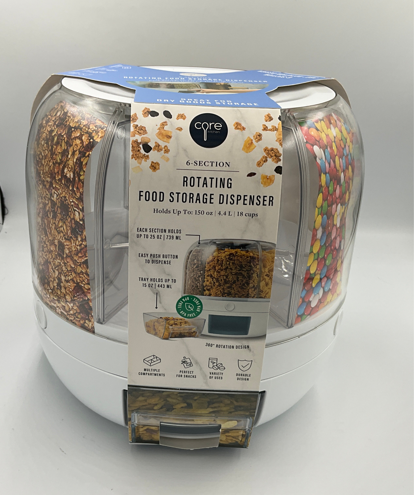 Core Rotating Food Dispenser