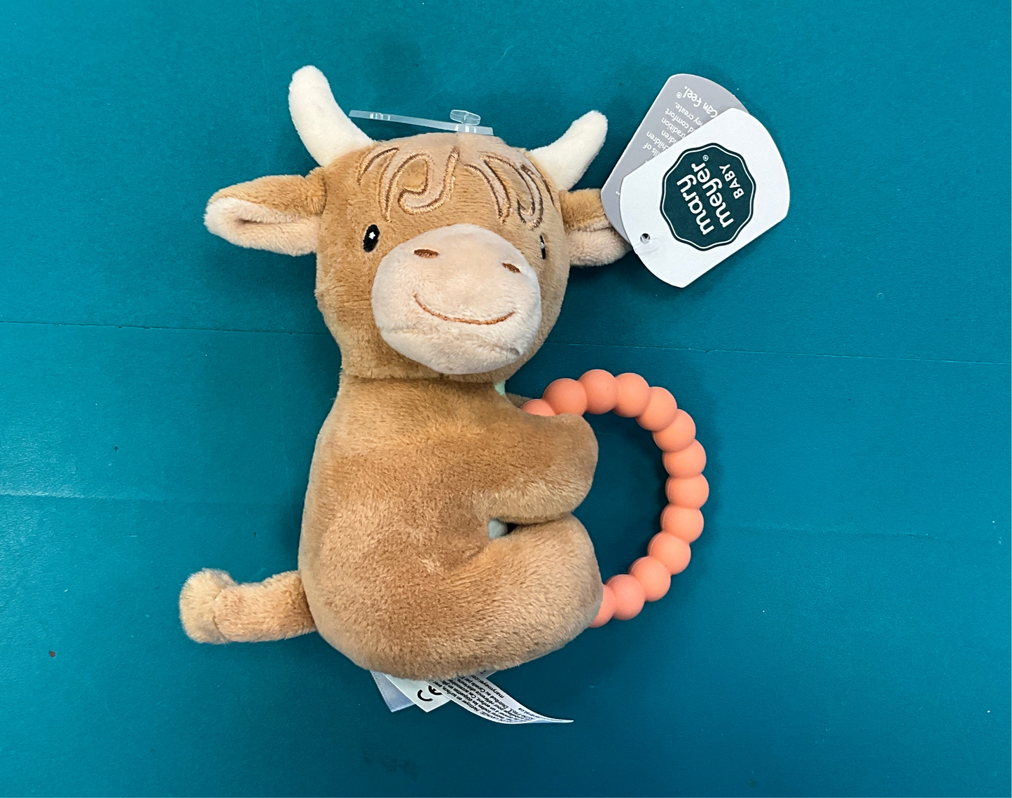 Mary Highland Cow Rattle Teether