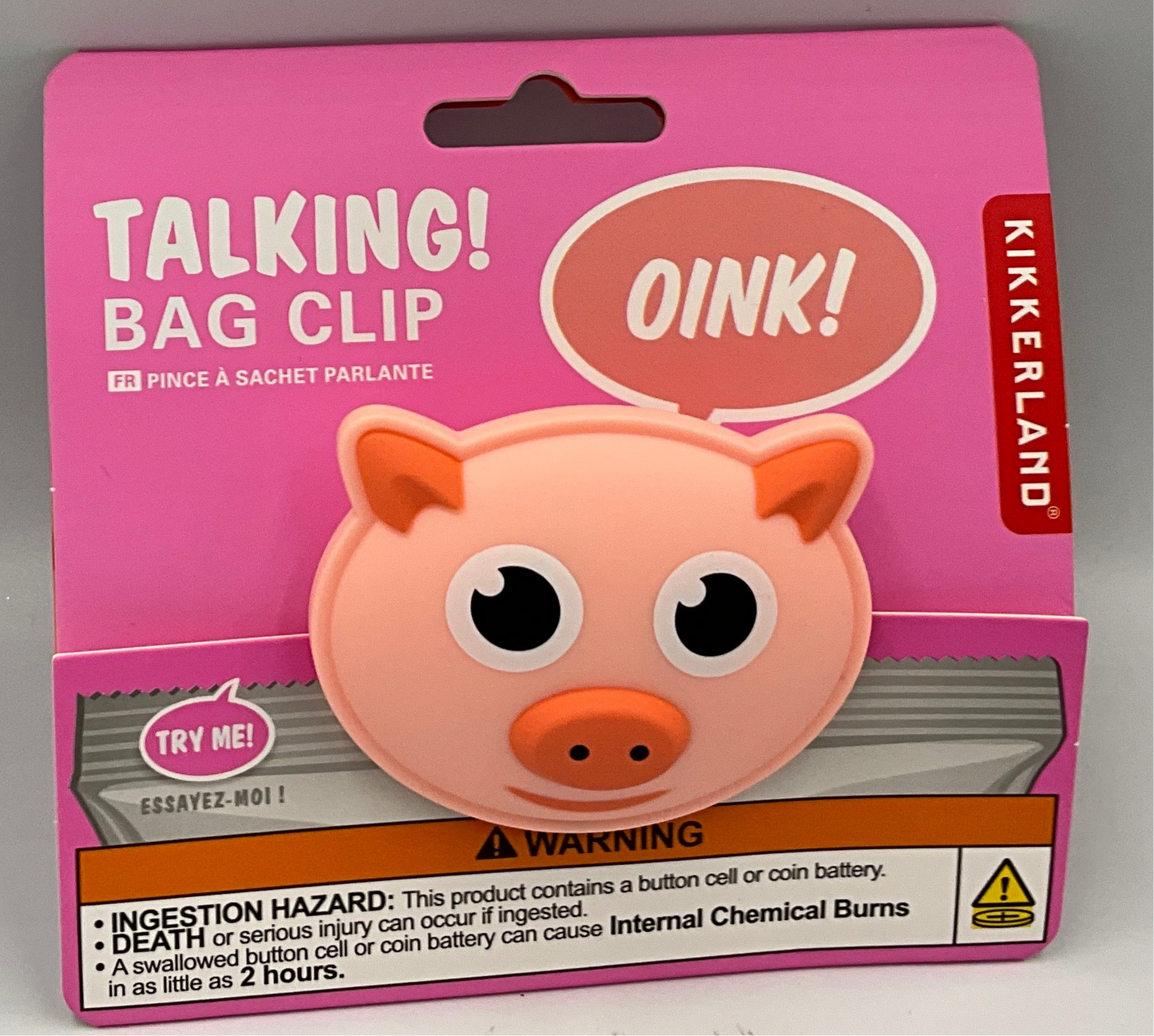 Kik Bag Clip Pig