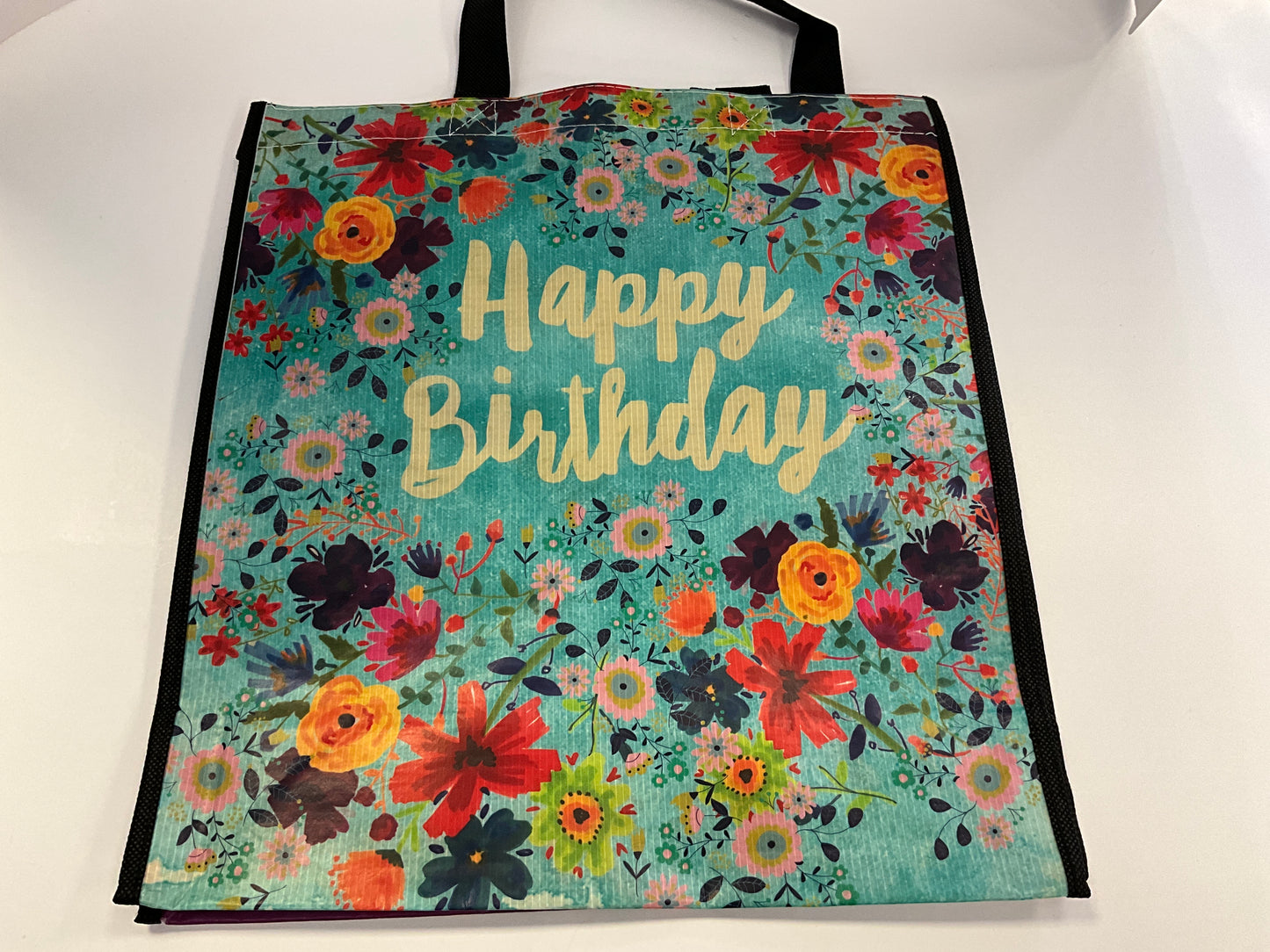 Nat Life Reusable Tote XL Happy Bday