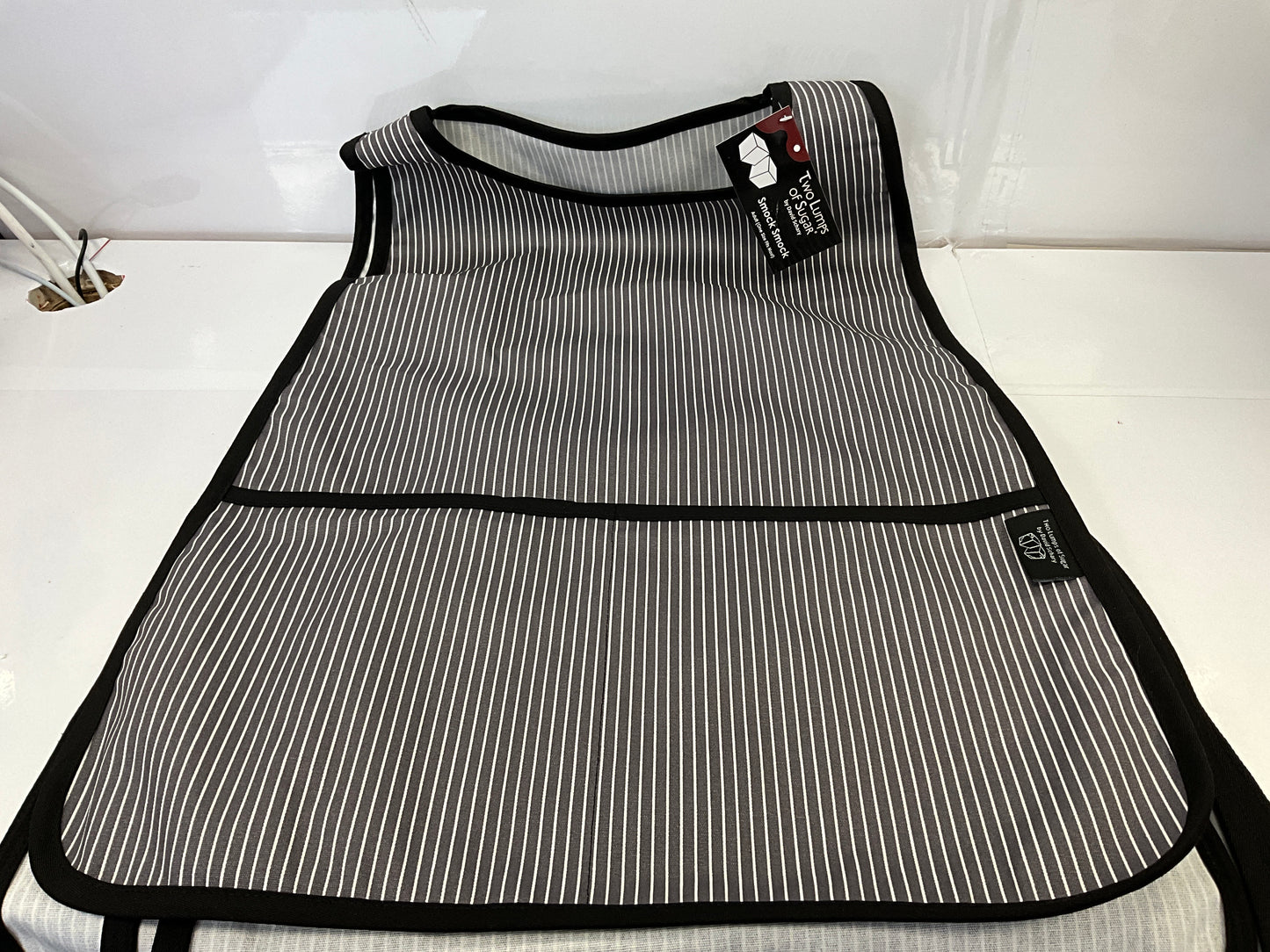 2 Lumps Smock Grey Stripe