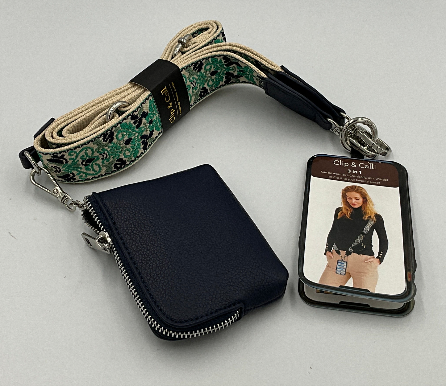 STG Clip Go Teal/Navy Print