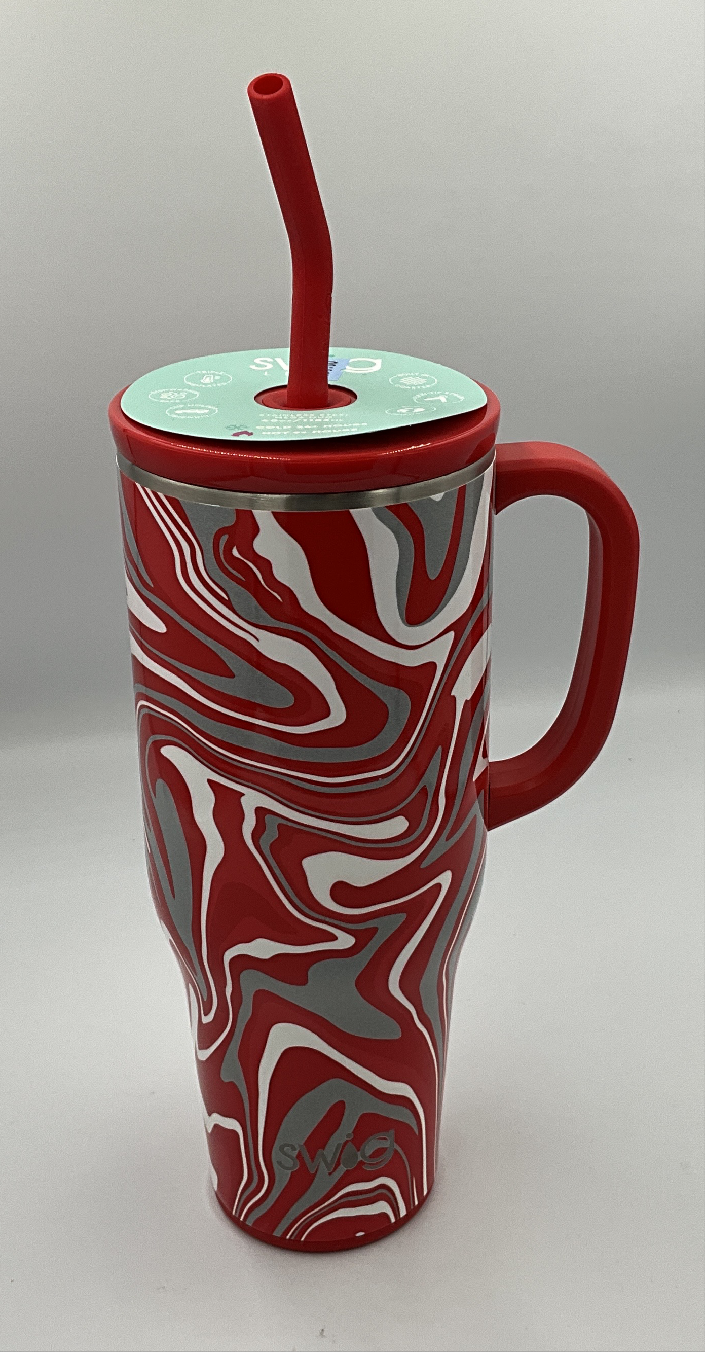 Swig 40oz Mug Fan Red Gray