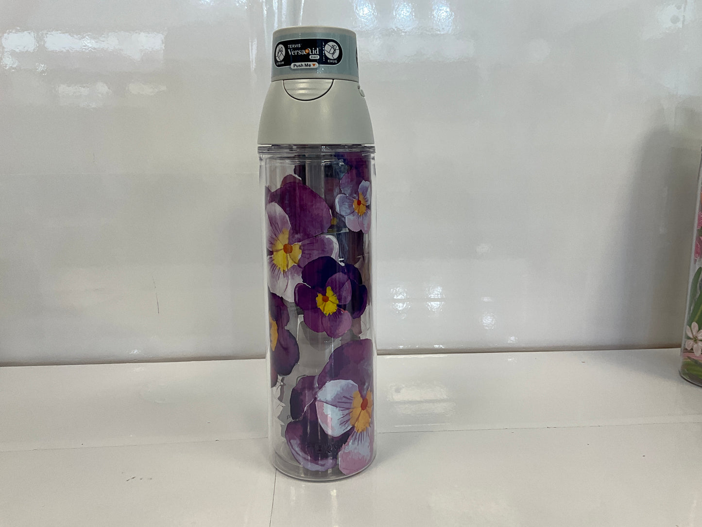 Tervis Bottle Watercolor Pansy