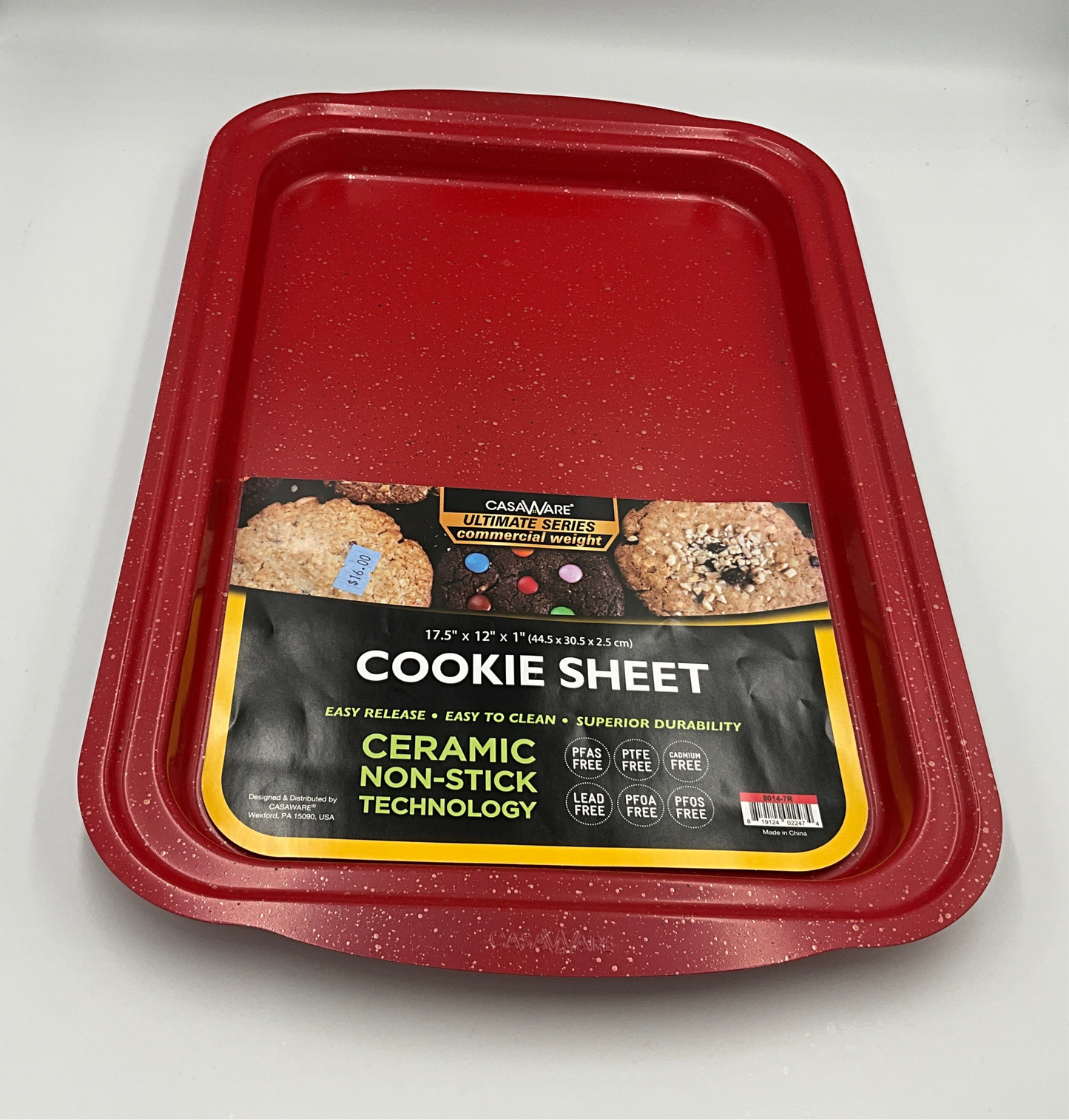 Casa 17.5x12” Cookie Sheet Red