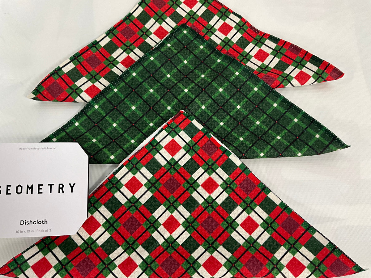 Geom Dish Noel Plaid