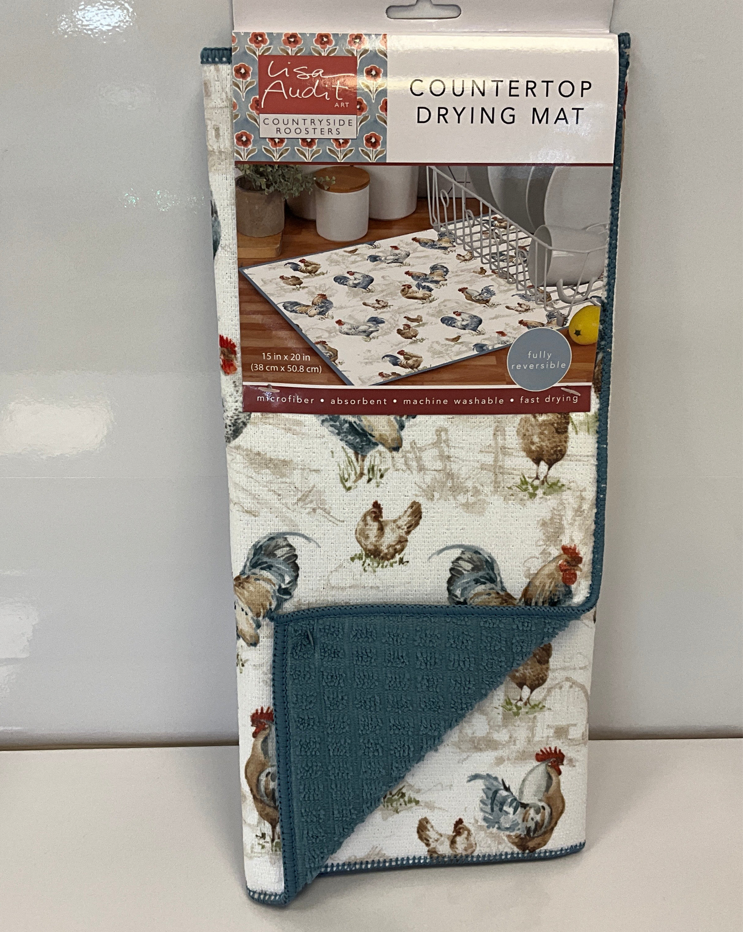 KayD Drying Mat Rooster