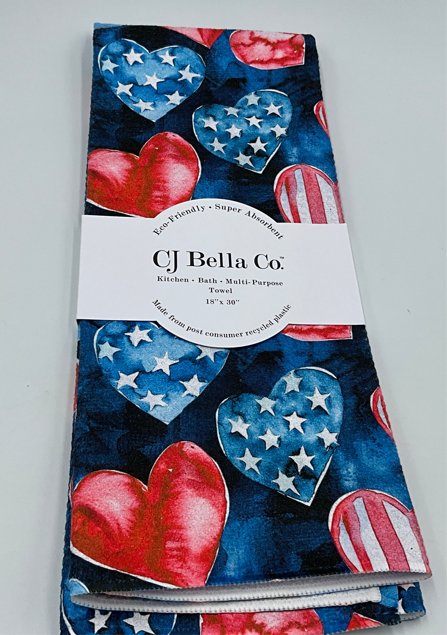 CJB Tea Red White Blue Hearts