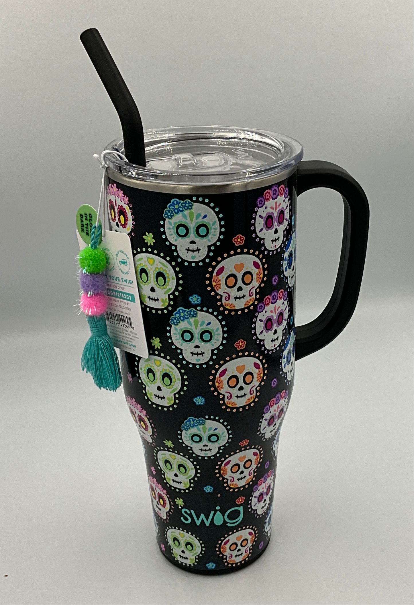Swig 40oz Mug Sugar Skulls