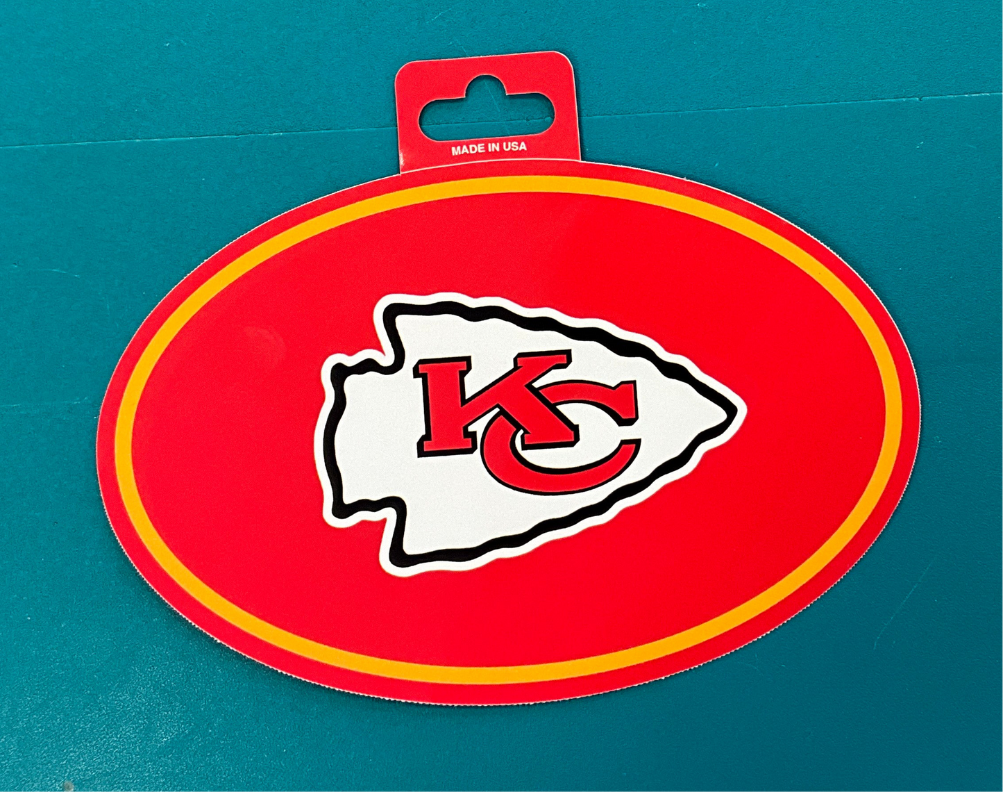 Rico Oval Sticker Chiefs
