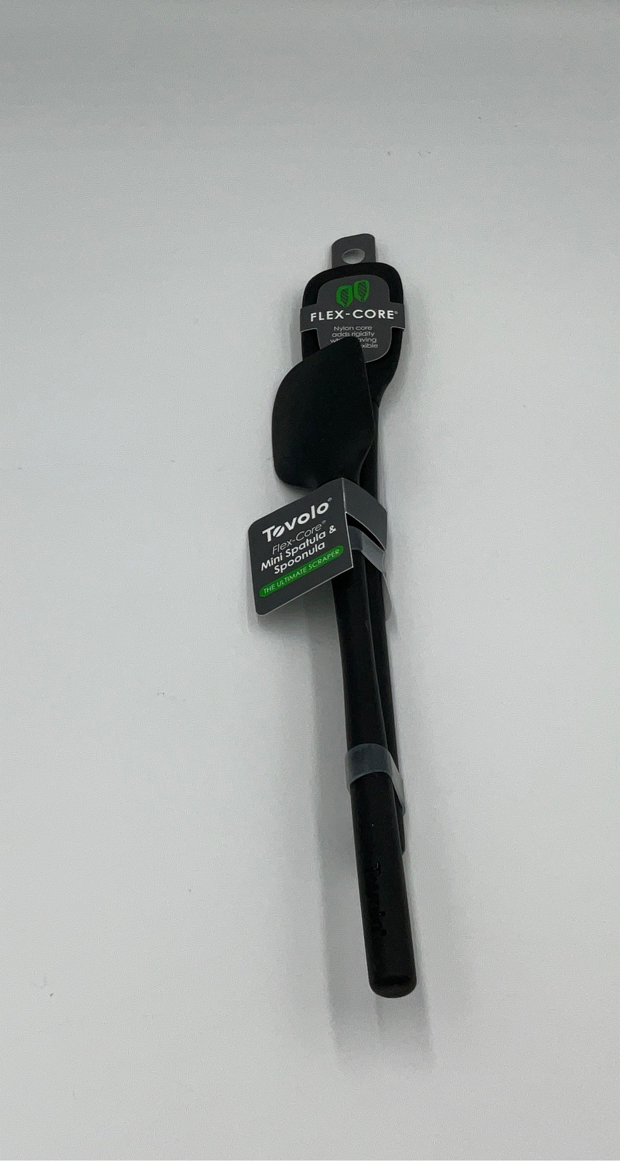 TOV Silicone Mini Spatula Black 2pk