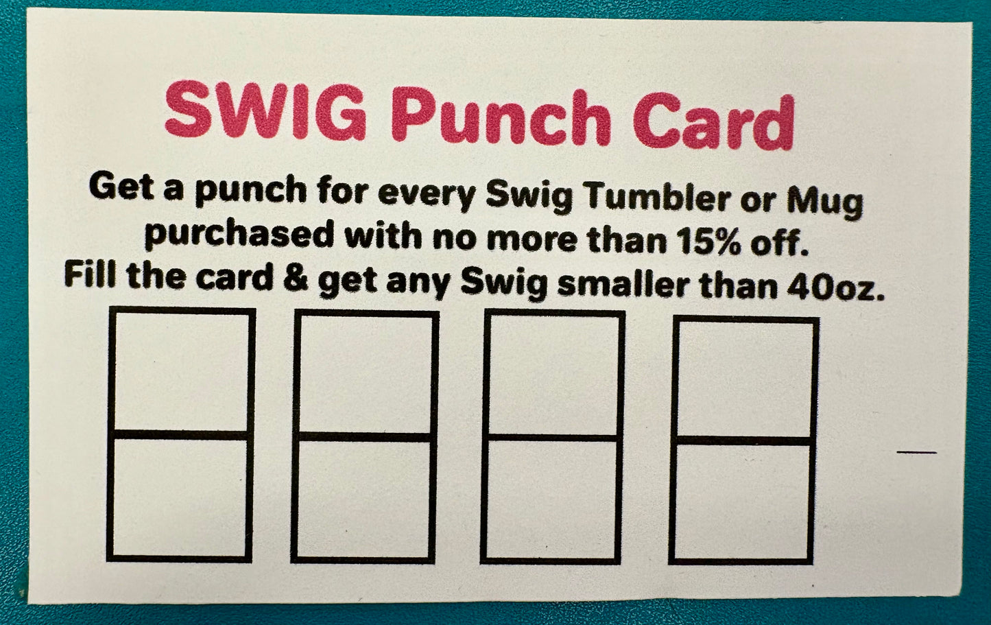 Swig Card Stamped
