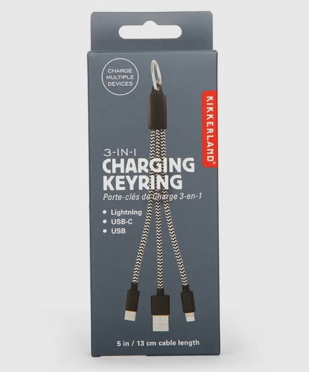 Kik 3-in-1 Charge Keyring
