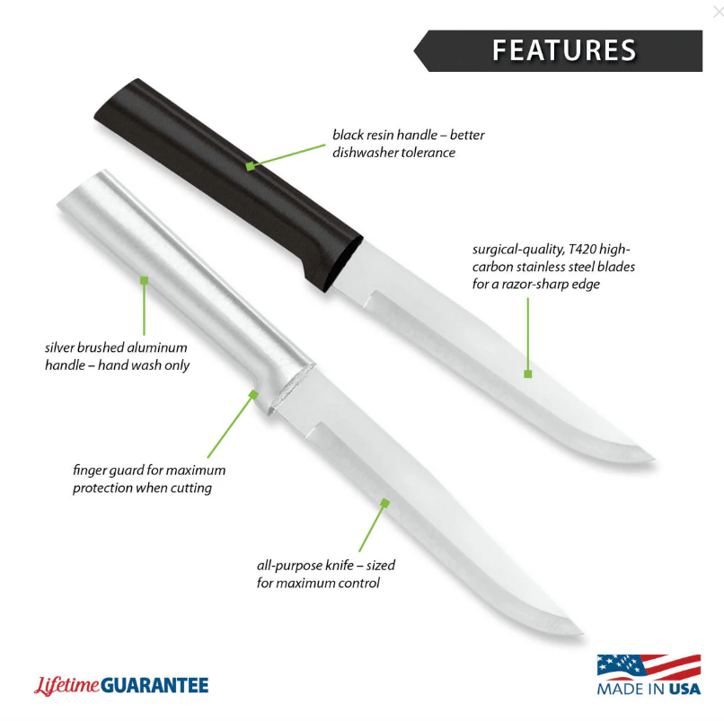 Rada Stubby Butcher Black Handle