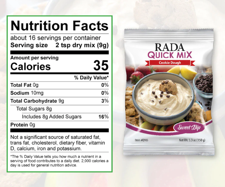 Rada Sweet Dip Cookie Dough