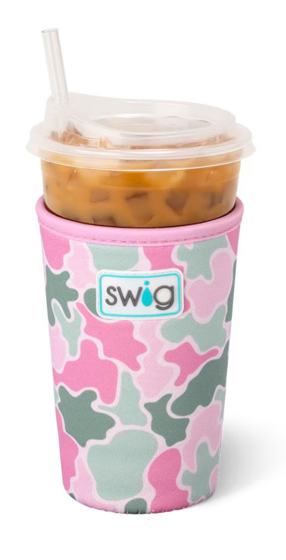Swig Ice Coolie Blush Camo