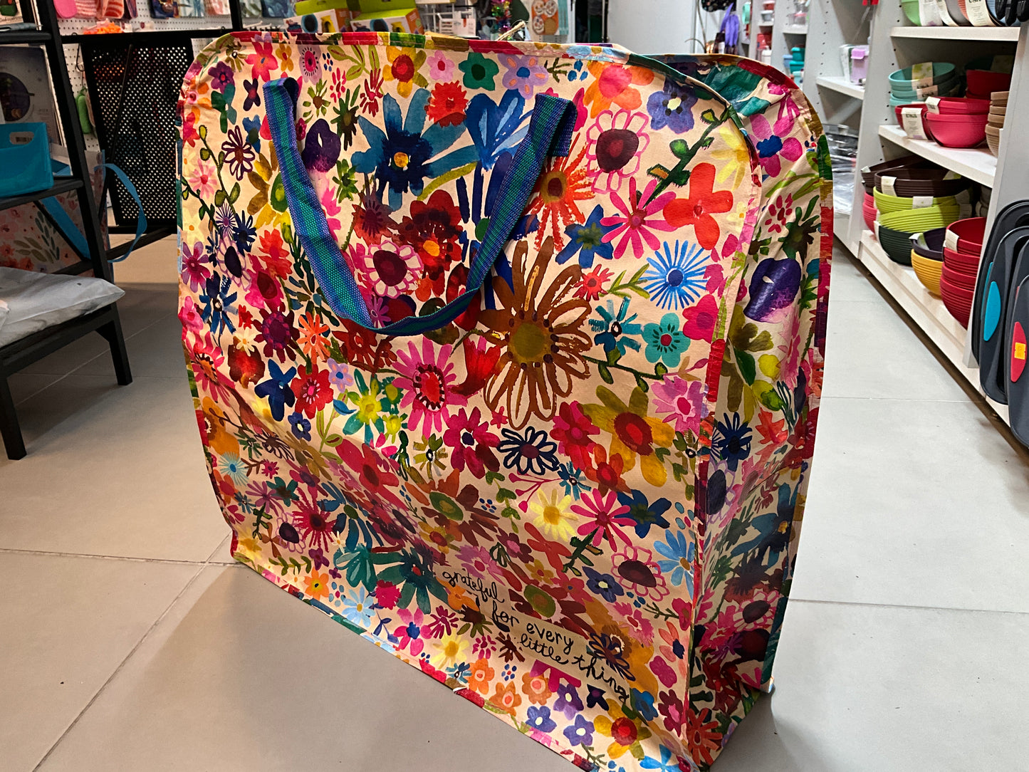 Nat Life XL Zip Tote Grateful