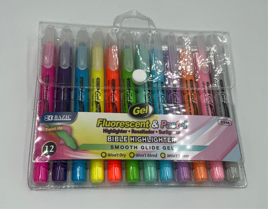Bazic 12 Gel Highlighters