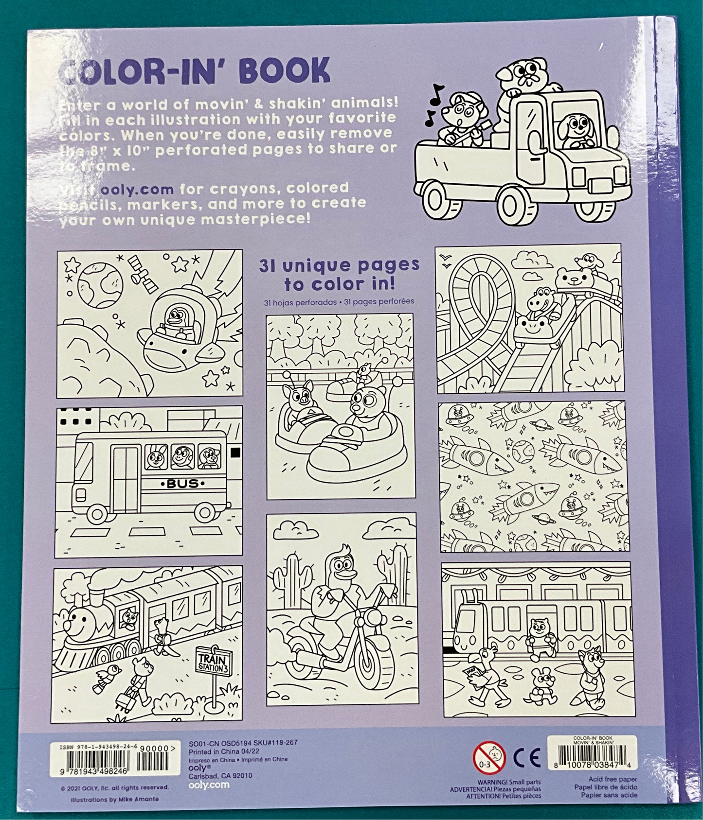 Ooly Color In Movin & Shakin