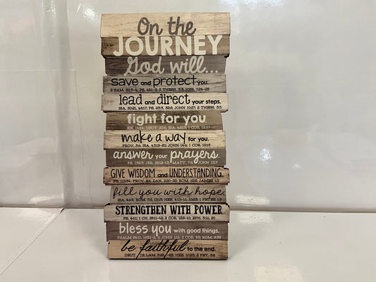 DKS Wood Plaque Journey