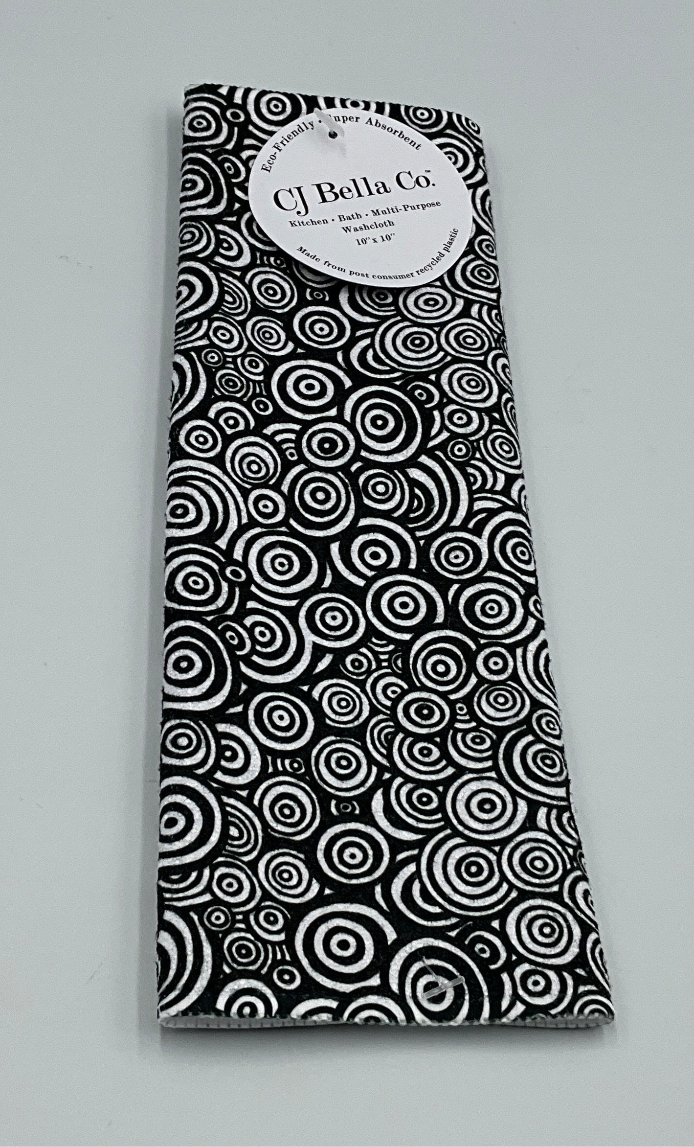 CJC Dish Black White Swirl