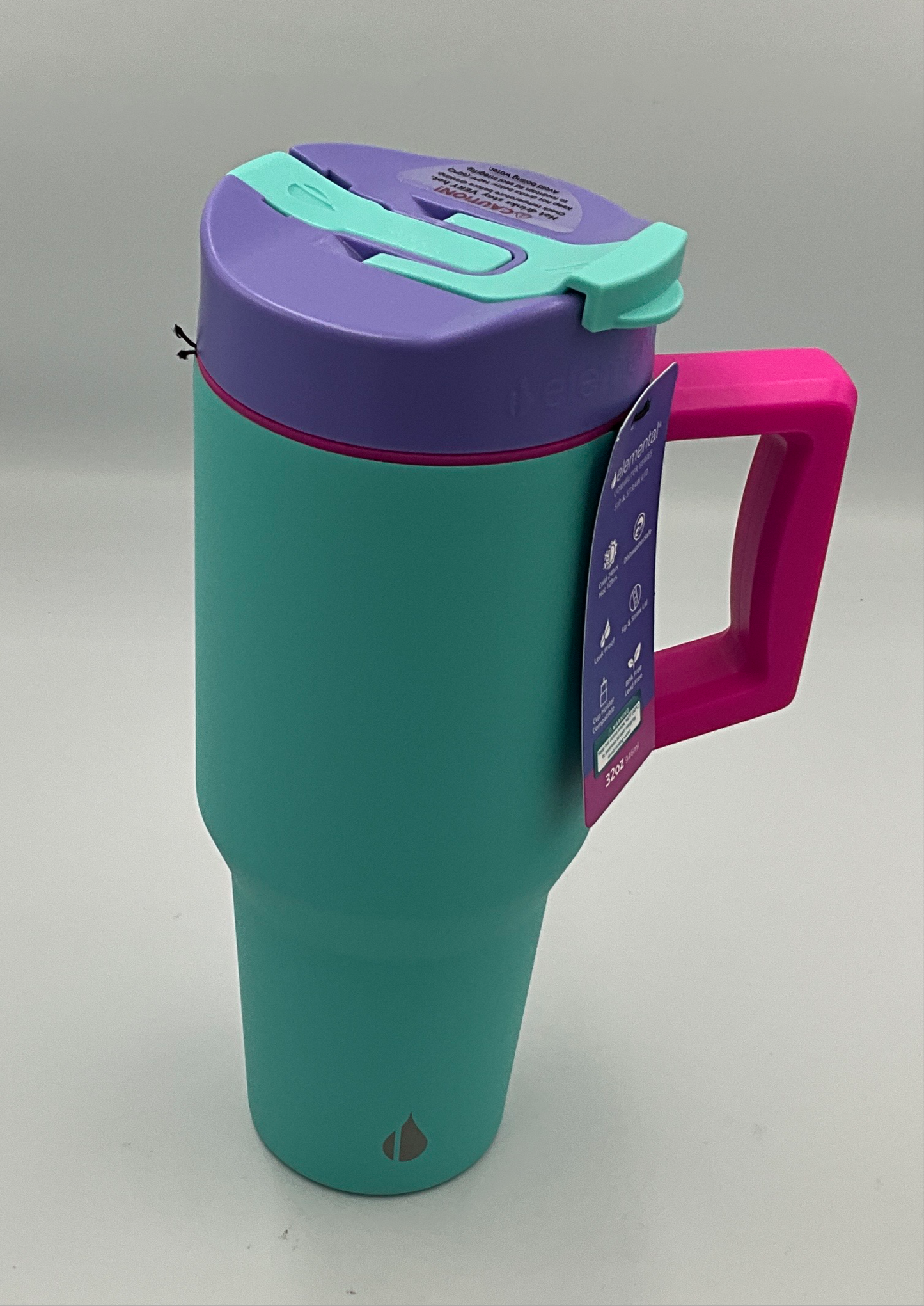 Elem 32oz Blue Tie Dye