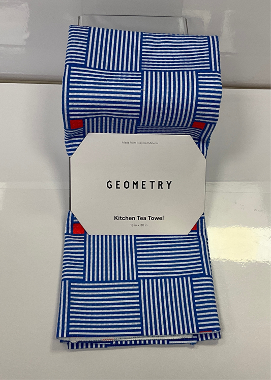 Geom Tea Woven Blue