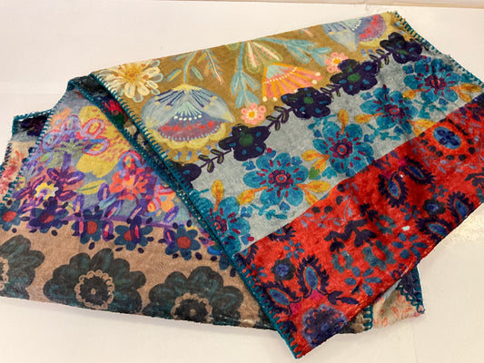 Nat Life Scarf Blu Ptchwork