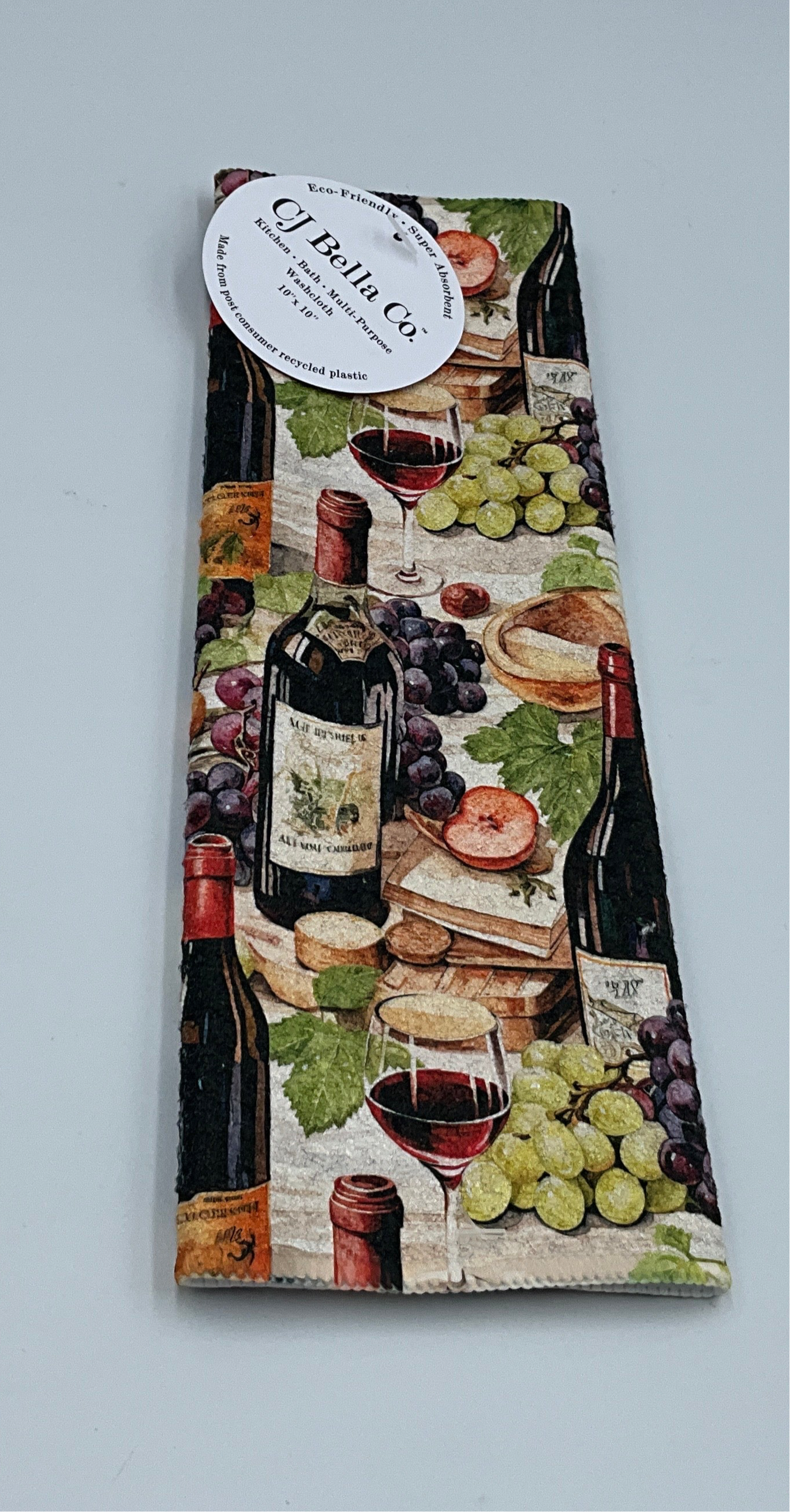 CJB Dish Wine Bottles Grapes