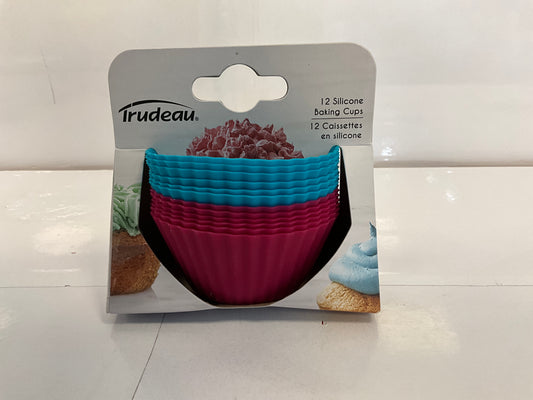 Trudeau Sil Muffin Cups Fuchsia/Teal