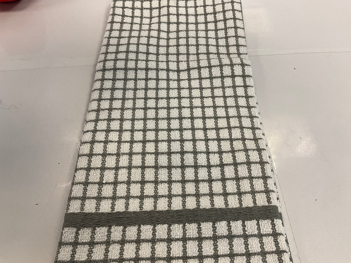 KAFH Grid Terry Towel Gray