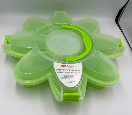 KLR Daisy Serving Tray Lime