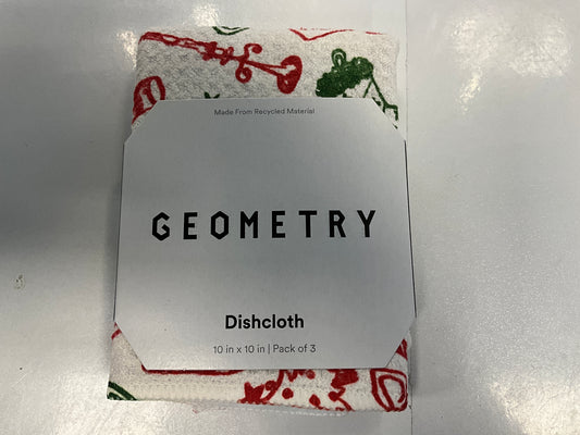 Geom Dish Holiday Doodles Multi