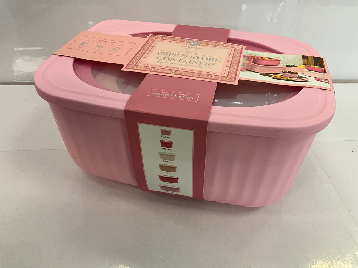 Gourmet 6pc Prep and Store Pink