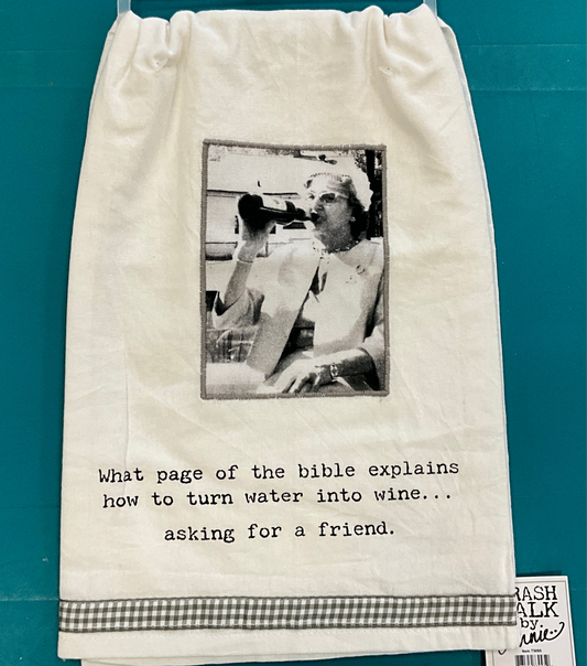 Prim Towel Water Into Wine