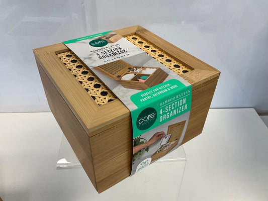 Core Bamboo Organizer 4 Sec Square