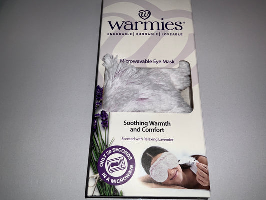 Warmies Mask White w Lav
