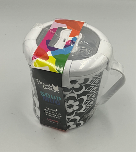 FRB Soup Mug B & W